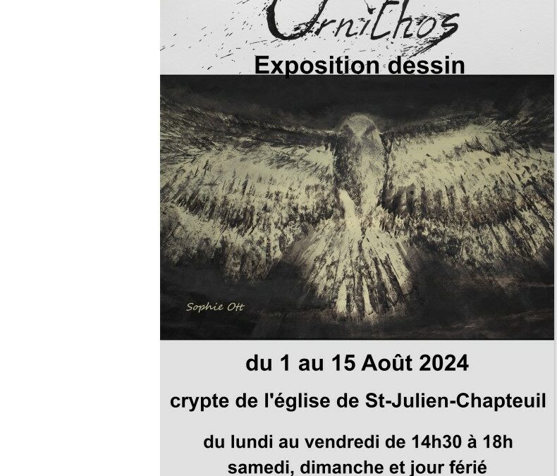 exposition de dessins à la crypte de l’église du 1 au 15 août