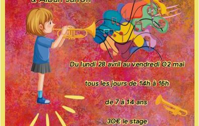 Stage de musique du lundi 28 avril au 2 mai pour les 7-14 ans à L’Echappée
