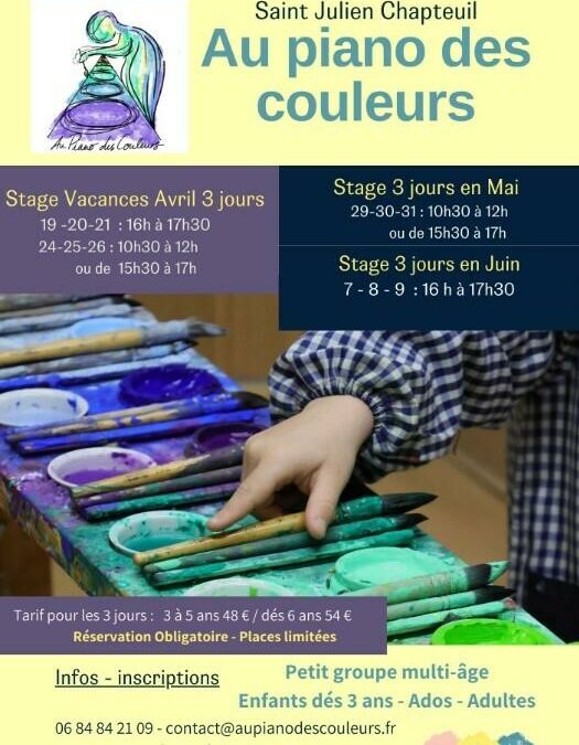 stages au piano des couleurs en avril-mai