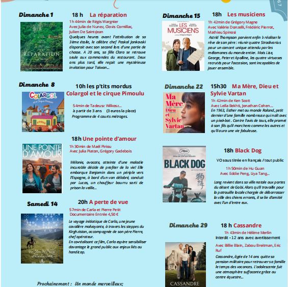 cinévelay présente au mois de juin