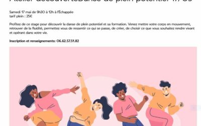 17 mai : atelier découverte danse à L’Echappée