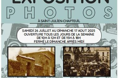 exposition vieilles photos de Saint-Julien à la maison Ronjon, 1 rue chaussade