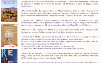 A la médiathèque au mois de septembre
