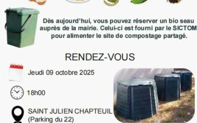 Rejoignez le site de compostage qui s’installe sur notre commune (9 octobre)