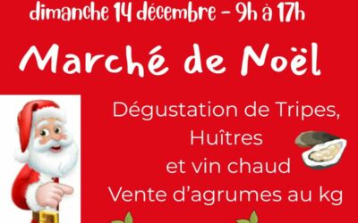 marché de Noël  organisé par l’APEL St-Joseph le 14 décembre