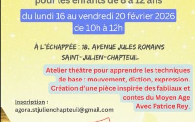 AGORA propose un atelier théâtre