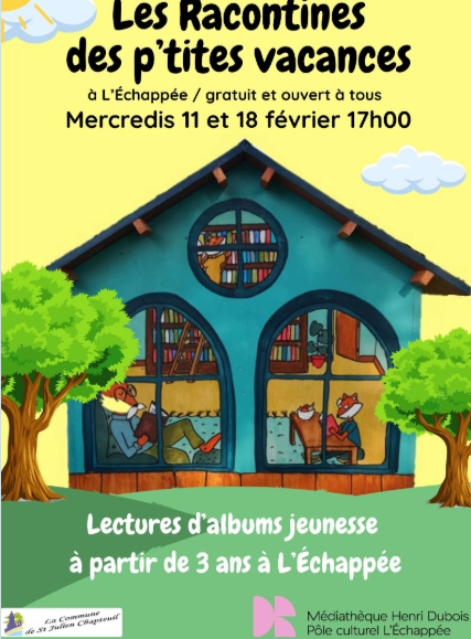 La médiathèque propose pour les enfants et jeune public en février
